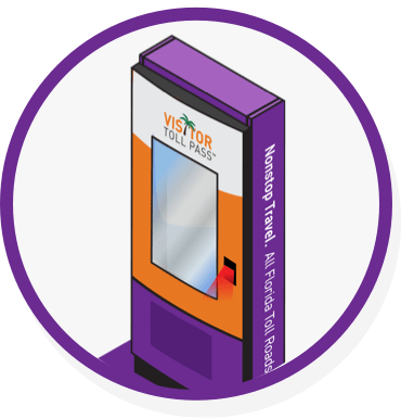 graphic of visitor toll pass vending machine